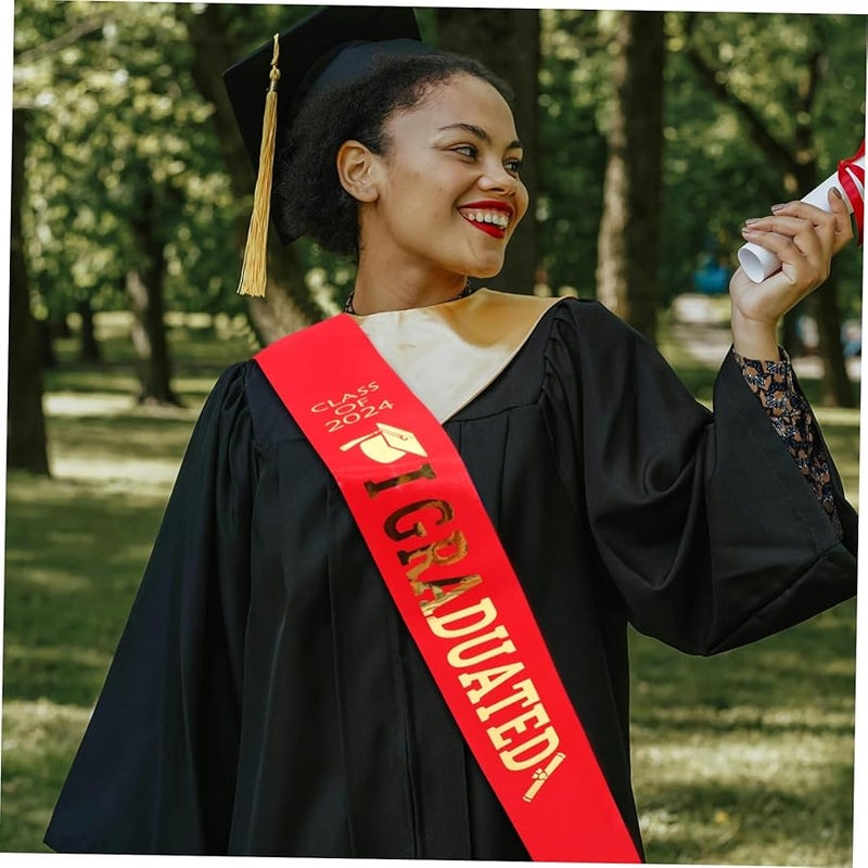 Satin Graduation Sash for Class of Elegant Celebratory Accessory Comfortable Fit - Image 4